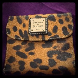 DOONEY & BOURKE Cheetah Print Textured Leather